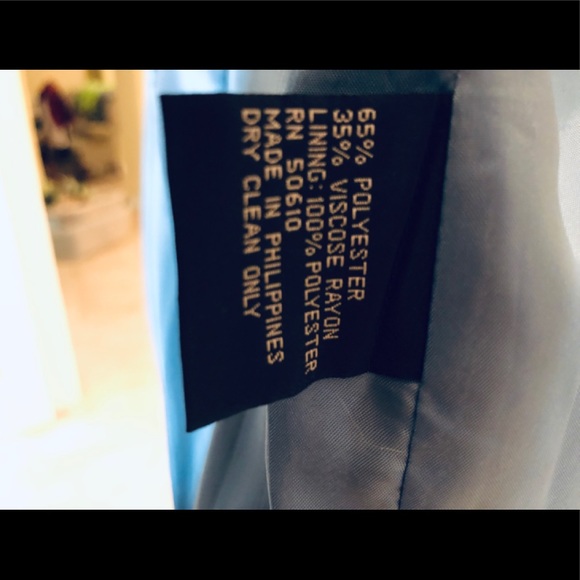 Kasper A.S.L. Petite Cerulean Blue Suit Jacket - Picture 6 of 6